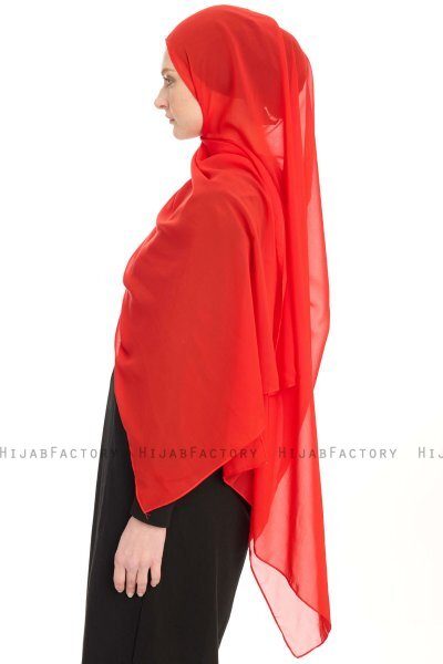 Hijab Chiffon - Rosso