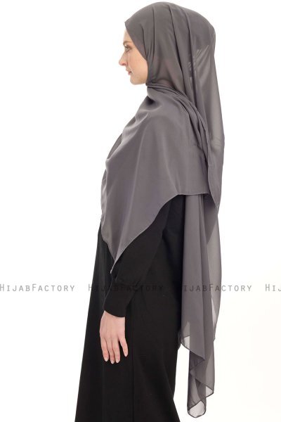 Hijab Chiffon - Grigio Scuro