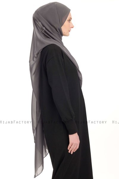 Hijab Chiffon - Grigio Scuro