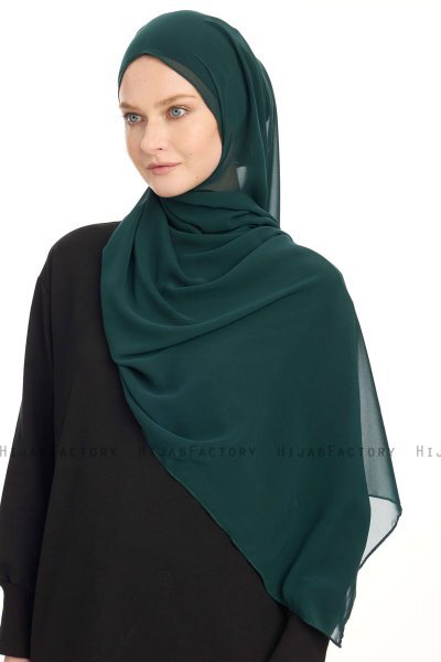 Hijab Chiffon - Verde Scuro