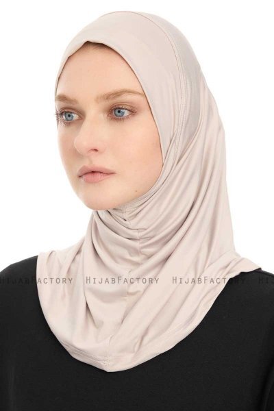 Yazmin - Hijab Amira Grigio Chiaro Ready To Wear