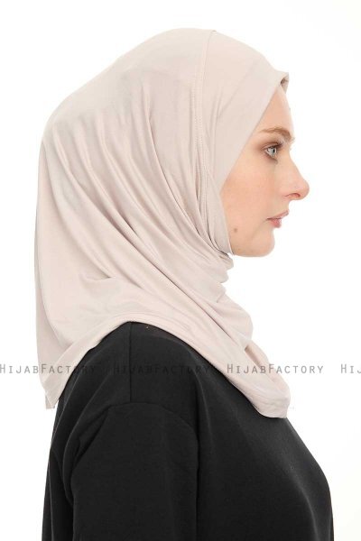 Yazmin - Hijab Amira Grigio Chiaro Ready To Wear