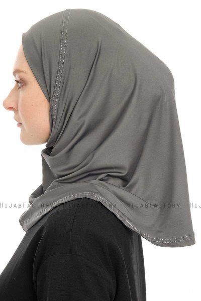 Yazmin - Hijab Amira Grigio Scuro Ready To Wear