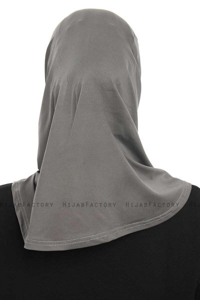 Yazmin - Hijab Amira Grigio Scuro Ready To Wear