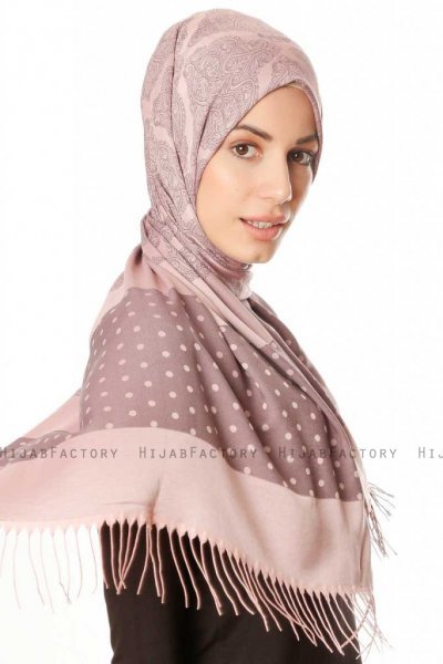 Alev - Hijab Fantasia Rosa Antico