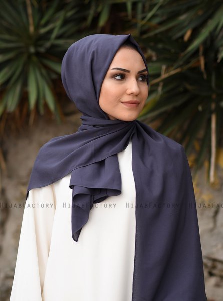 Alida - Hijab Di Cotone Antracite - Mirach