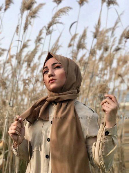 Alida - Hijab Di Cotone Camel - Mirach