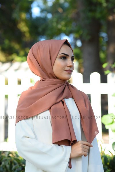 Alida - Hijab Di Cotone Dark Rose - Mirach