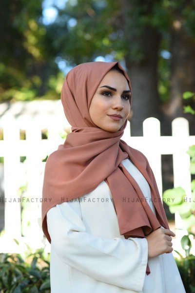 Alida - Hijab Di Cotone Dark Rose - Mirach