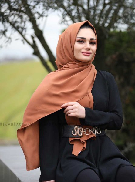 Alida - Hijab Di Cotone Cannella - Mirach