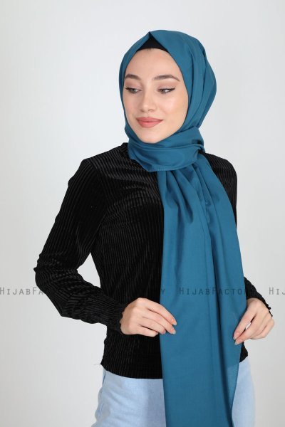 Alida - Hijab Di Cotone Petrol - Mirach