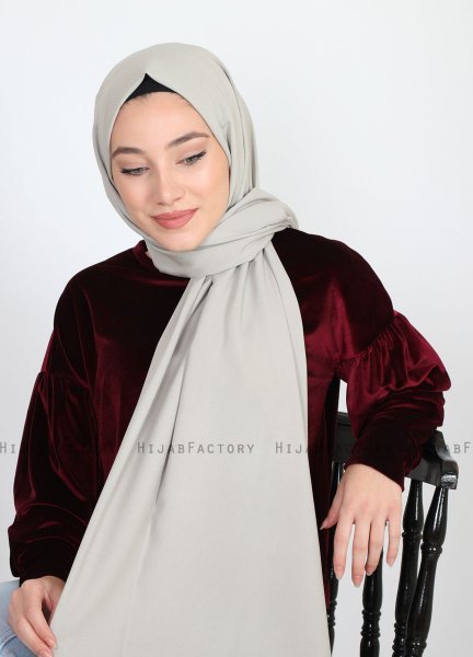 Alida - Hijab Di Cotone Taupe - Mirach