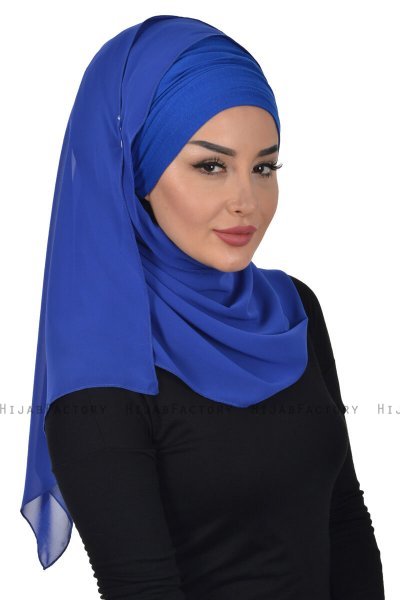 Alva - Hijab & Bonnet Pratico Blu