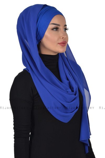 Alva - Hijab & Bonnet Pratico Blu