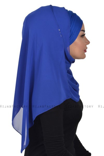 Alva - Hijab & Bonnet Pratico Blu