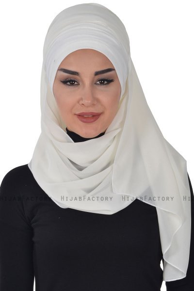Alva - Hijab & Bonnet Pratico Creme