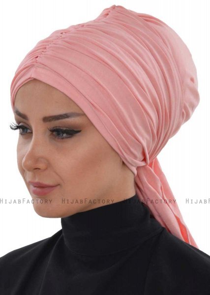 Amy - Turbante Di Cotone Rosa Antico - Ayse Turban