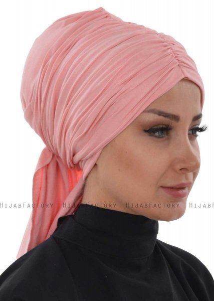 Amy - Turbante Di Cotone Rosa Antico - Ayse Turban