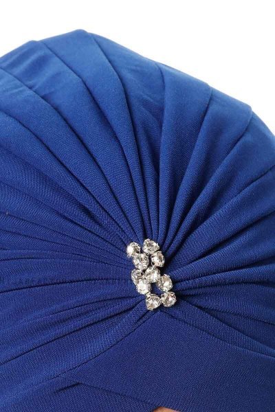 Arwa - Turbante Crepe Chiffon Blu - Sehr-i Sal