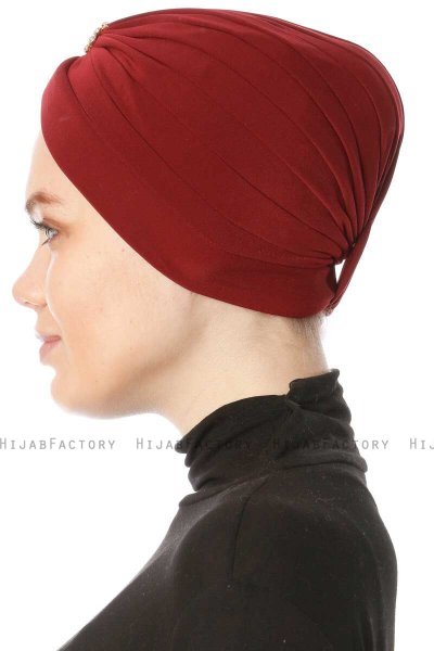 Arwa - Turbante Crepe Chiffon Bordò - Sehr-i Sal