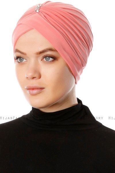 Arwa - Turbante Crepe Chiffon Lampone - Sehr-i Sal
