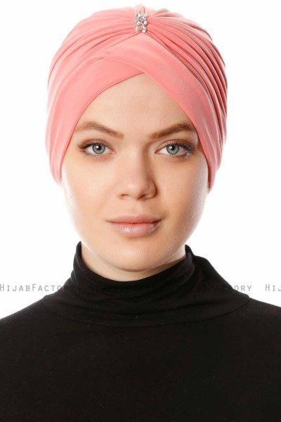 Arwa - Turbante Crepe Chiffon Lampone - Sehr-i Sal