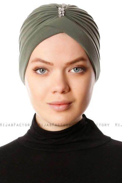 Arwa - Turbante Crepe Chiffon Cachi - Sehr-i Sal