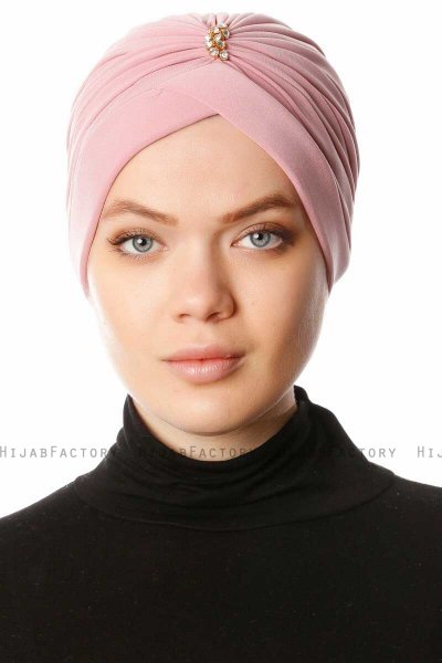 Arwa - Turbante Crepe Chiffon Rosa Scuro - Sehr-i Sal