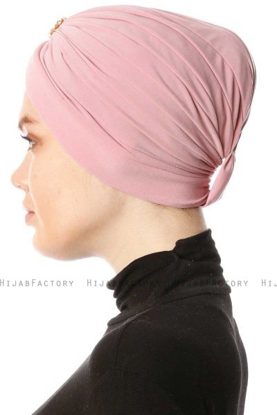 Arwa - Turbante Crepe Chiffon Rosa Scuro - Sehr-i Sal