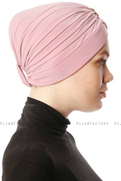 Arwa - Turbante Crepe Chiffon Rosa Scuro - Sehr-i Sal