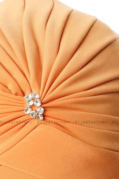 Arwa - Turbante Crepe Chiffon Arancia - Sehr-i Sal