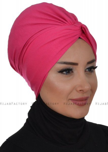 Astrid - Turbante Di Cotone Fucsia - Ayse Turban
