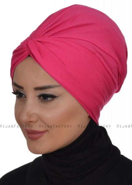 Astrid - Turbante Di Cotone Fucsia - Ayse Turban
