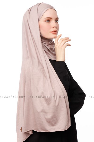 Asya - Hijab Pratico Viscosa Grigio Pietra