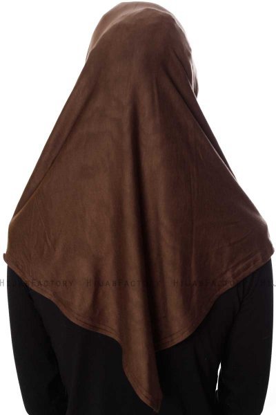 Ava - Hijab Al Amira Marrone One-Piece - Ecardin