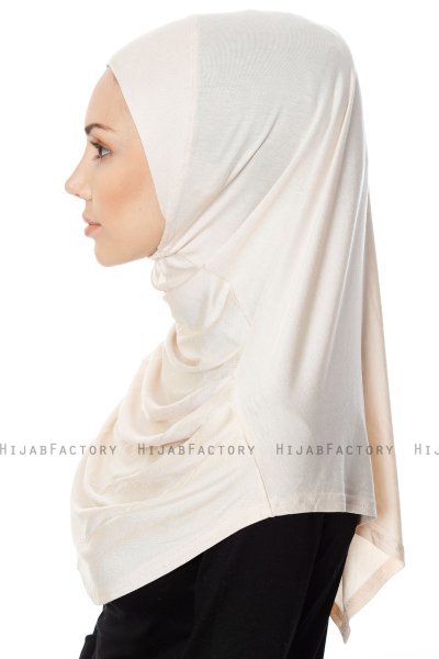 Ava - Hijab Al Amira Beige Chiaro One-Piece - Ecardin