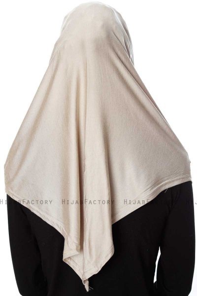 Ava - Hijab Al Amira Taupe Chiaro One-Piece - Ecardin