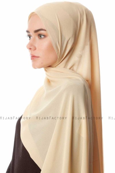 Ayla - Hijab Chiffon Beige
