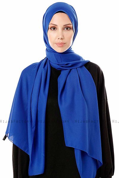 Ayla - Hijab Chiffon Blu