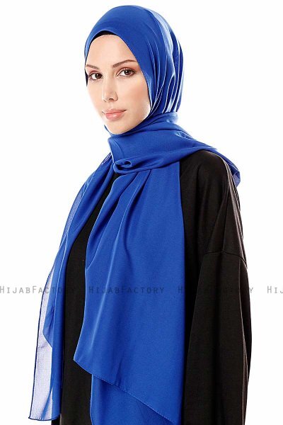 Ayla - Hijab Chiffon Blu