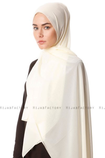 Ayla - Hijab Chiffon Creme