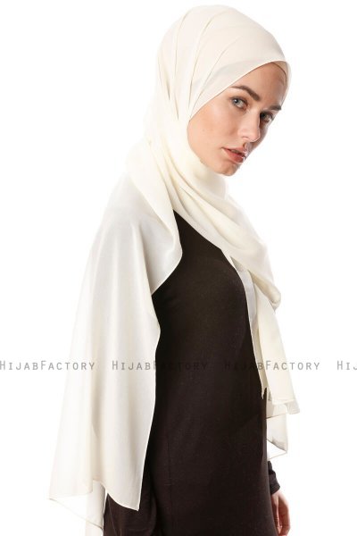 Ayla - Hijab Chiffon Creme