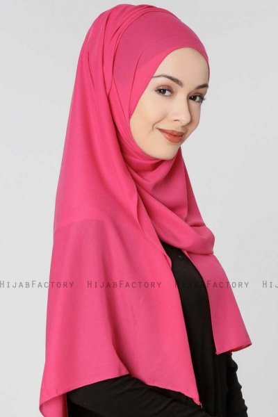 Ayla Fuchsia Chiffon Hijab Sjal Gulsoy 300419c