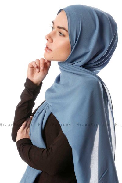 Ayla - Hijab Chiffon Indaco