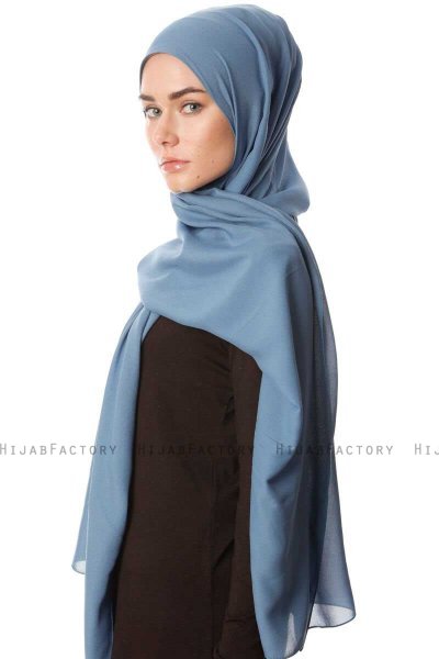 Ayla - Hijab Chiffon Indaco
