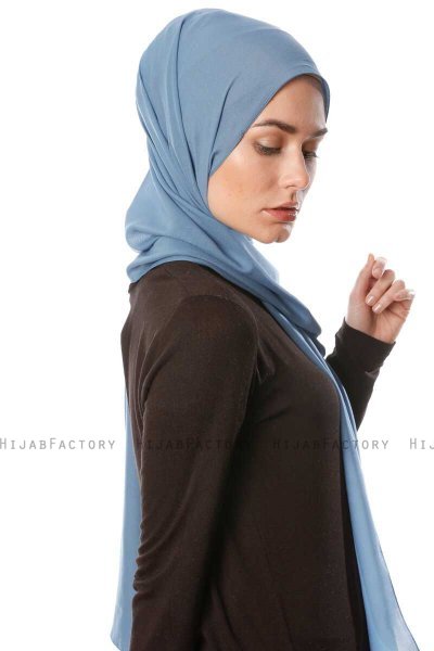 Ayla - Hijab Chiffon Indaco
