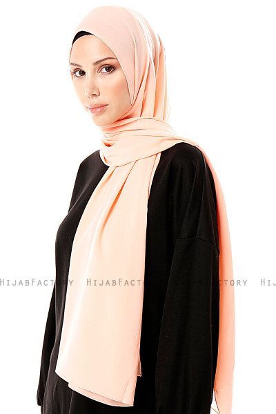 Ayla - Hijab Chiffon Salmone
