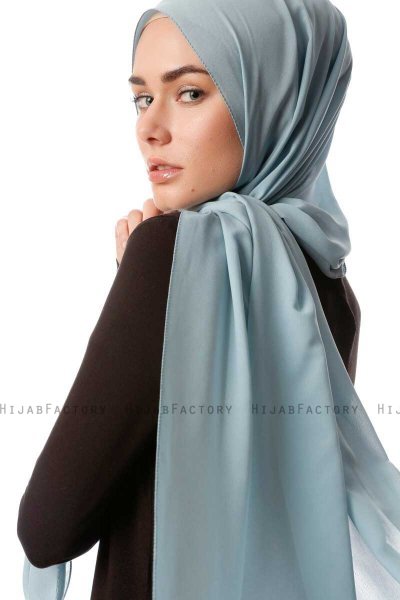 Ayla - Hijab Chiffon Petrolio Chiaro