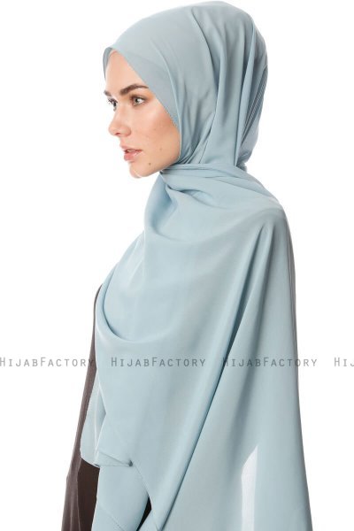 Ayla - Hijab Chiffon Petrolio Chiaro