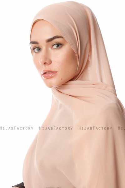 Ayla - Hijab Chiffon Marrone Chiaro